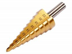 Ступенчатое сверло YATO Ø4-22 мм L=75 мм (код YT-44741).