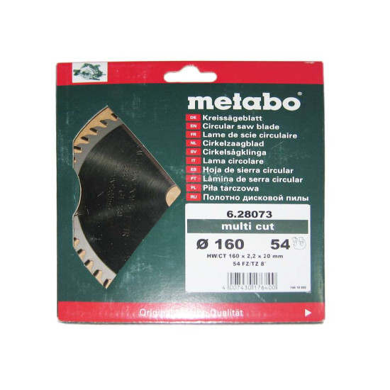 Пильний диск по дереву Metabo Ø160x20, 54 зубів.