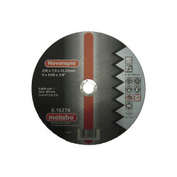 Відрізний абразивний диск METABO Ø 230х22х1,9 для різання металу.